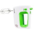 Mixer de mana Hausberg HB-4120VR, 300W ,5 viteze, Functie Turbo, Teluri si carlige metalice, Verde/Alb
