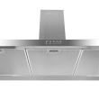 Декоративен аспиратор за вграждане Hausberg HB-1360, Всмукателна мощност 650 m3/h, 1 мотор, 90 см, Неръждаема стомана