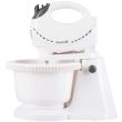 Mixer cu bol rotativ Hausberg HB-3519AB, 5 Viteze + turbo, Capacitate 2L, Putere 300W, Alb