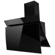 Декоративен аспиратор за вграждане Hausberg HB-1385, Абсорбционна мощност 650 mc/h, 60 см, Сензорно управление, Алуминиев филтър, Черен