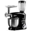 Robot de bucatarie multifunctional All-in-one Hausberg HB-7605, 1000 W, mixer/blender/tocat carne, Negru