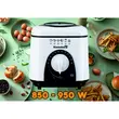 Friteuza Hausberg HB 1320NG, 850W - 950 W, 1 L, Alb/Negru