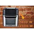 Friteuza fara ulei-Cuptor cu aer cald, Air Fryer HAUSBERG HB-2370, 12 programe, capacitate 12L, putere 1800-2000W, reglare temperatura 80-200°C