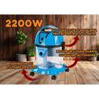 Прахосмукачка с водна филтрация Hausberg HB-2830BL, Cuter 2200W, Капацитет 18L, Ниво на шум 81dB, Миещ се филтър, Телескопична метална тръба, Син