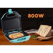 Sandwich-maker Hausberg HB-3535BL, 800 W, bleu, model grill