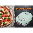 Aparat electric pentru pizza si grill HAUSBERG HB-3565, 1400-1700W, Placa deincalzire cu doua laturi, Termostat, Bachelina
