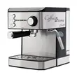 Espressor cafea HAUSBERG HB3725, cafea macinata, 15 bar, 850-1000 W, gri cu negru