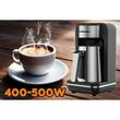 Aparat pentru preparat cafea turceasca HAUSBERG HB-3821IN, 400-500W, 250ml, protective supraincalzire, termostat, Inox-Negru