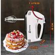 Mixer de mana, Hausberg HB-4112, Negru, 250 W, 7 viteze