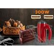Mixer de mana Hausberg HB-4119RS, 5 viteze, putere 300W, motor de cupru, Rosu