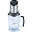 Tocator electric HAUSBERG HB-4508IN, 500-700W, 1 treapta de viteza, 2 litri, bol din plastic, 8 cutite cu lame din otel inoxidabil, argintiu