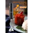Blender de mana HAUSBERG HB-7674NG, 300W, 2 viteze, material ABS, lame din otel inoxidabil, Negru