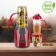 Blender Hausberg HB-7675RS Rosu ,Putere 1000W, Capacitate 1000ml, motor de cupru