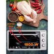 Cuptor Electric Hausberg HB-8000P capacitate 48 Litri, putere 1800W, Temperatura maxima 230 grade, timer prevazut cu alarma sonora