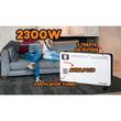 Convector Electric, Hausberg, Putere 2000W, 3 Trepte De Putere, Afisaj LCD, Plus Ventilator Turbo