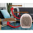 Въздушен нагревател Hausberg HB-8505BJ, 2000 W, 3 степени на мощност, система за безопасност, Бежов