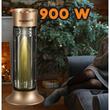 Radiator electric din fibra carbon Hausberg HB-8750AU, 900 W, 2 nivele de putere, exterior/interior, Auriu