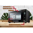 Cuptor electric Hausberg HB-9265, 2000W, Control temperature 230 grade, Capacitate 65L, Ventilator Turbo, Termostat, Negru