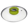 Oala ceramica cu capac Hausberg HB-H714GA, manere silicon, 4 l, 24x10.2 cm, Galben