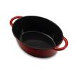 Oala din fonta emailata cu capac HAUSBERG HB-H750, capacitate 4.5L, diametru 30x23 cm, adancime 12 cm, interior antiaderent, Rosu