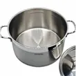 Oala cilindrica din inox cu capac HAUSBERG HB-H778, capacitate 11 l, diametru 28 cm, fund dublu