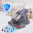 Aspirator UV antiacarieni cu afisaj digital multifunctional HAUSBERG HB-2022MV, 400-600W, sterilizare UV, ioni negativi, purificare cu ultrasunete, Mov-Gri