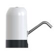 Dispozitiv electric reincarcabil de pompare apa, HAUSBERG HB-2605, din otel inoxidabil si plastic, pentru sticle PET de 10l, buton on/off, baterie incorporata, USB, alb/negru