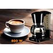 Filtru de cafea Hausberg HB-3650, 600 ml, 650 - 800 W, Negru