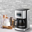 Filtru cafea digital cu functie de programare HAUSBERG HB3755, 1000-1200 W, 1.8 l, Wifi, afisaj LED, sistem de protectie, Inox 