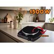 Plita electrica Hausberg HB-519NG, Negru, 1 arzator, Putere 1500W, Termostat