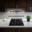 Pachet Incorporabil Cuptor Hausberg HB-8051IN, Electric, Putere 2000 W, 76 l, 4 Functii, Clasa A, Negru/Inox, Plita incorporabila Hausberg HB-563, Gaz, 4 arzatoare, Negru