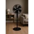 Крачен вентилатор HAUSBERG HB-5860NG, 55W, 3 скорости, диаметър 46 см, таймер, черен