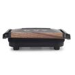 Sandwich-maker Grill HAUSBERG HB-632, 1100-1300 W, Panini, Placi nonaderente, Maner rece, Negru