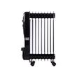 Calorifer electric cu ulei HAUSBERG HB-8915, 3 trepte, 800-1200-2000 W, 9 elementi 110 mm x 580 mm, termostat reglabil, maner si rotite pentru o deplasare facila, indicator luminos functionare, negru