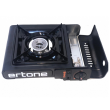 Aragaz portabil camping Ertone ERT-MN231NG, Pentru butelii spray, 2,2 kW, Aprindere piezo, Negru