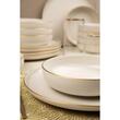 Сервиз за хранене Kutahya Porselen Moderna Matte от 16 части за 4 души в кремав порцелан