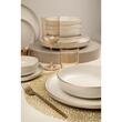 Сервиз за хранене Kutahya Porselen Moderna Matte от 16 части за 4 души в кремав порцелан