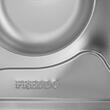 Chiuveta bucatarie Freddo SN9023S, 2 cuve, anticalcar, pentru blat 78x49 cm, cuva stanga, Inox