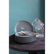 Kutahya Porselen SOHO сервиз за хранене от 18 части за 6 души в син порцелан
