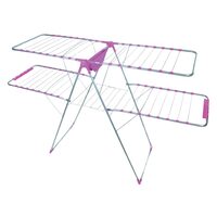 Uscator de rufe metalic Genius Dublu Maestro ERTONE G95U, 130x60x123cm, 6 randuri de suport, pliabil, sustine 20 Kg