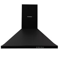 Декоративен аспиратор за вграждане Hausberg HB-1260NG, Всмукателна мощност 400 m3/h, 1 мотор, 60 см, Черен