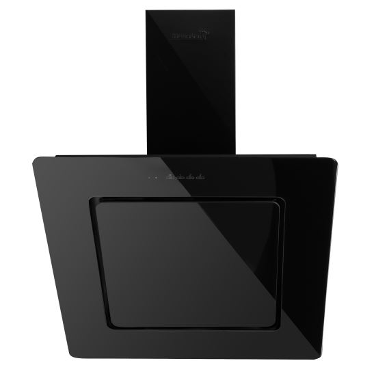 Hausberg HB-1290 декоративен аспиратор за вграждане, абсорбираща мощност 600 mc/h, 60 см, сензорно управление, алуминиев филтър, черен