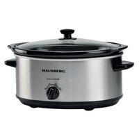 Oala electrica Hausberg HB-1301, Capac sticla termorezistenta ,Putere 200W, Capacitate 6.5L