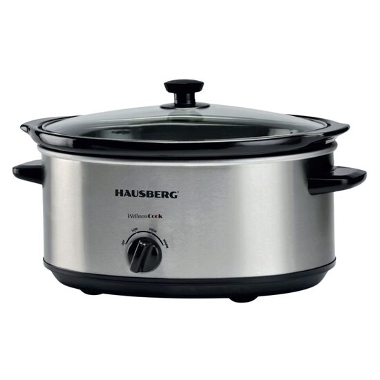 Oala electrica Hausberg HB-1301, Capac sticla termorezistenta ,Putere 200W, Capacitate 6.5L