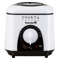 Friteuza Hausberg HB 1320NG, 850W - 950 W, 1 L, Alb/Negru