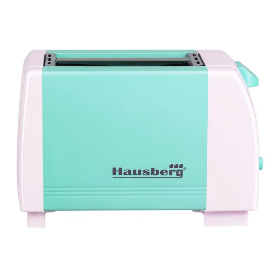 Prajitor de paine HAUSBERG HB-150BL, 750 W, capacitate 2 felii, 7 trepte reglare temperatura, oprire automata, Bleu
