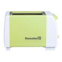 Prajitor de paine HAUSBERG HB-150VR, 750 W, capacitate 2 felii, 7 trepte reglare temperatura, oprire automata, Verde