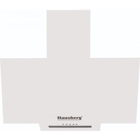 Hausberg HB-1510AB декоративен аспиратор за вграждане, 60см, алуминиев филтър, еко мотор 450м3/ч, Бял