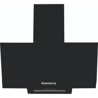 Hausberg HB-1510NG декоративен аспиратор за вграждане, 60см, алуминиев филтър, еко мотор 450м3/ч, Черен