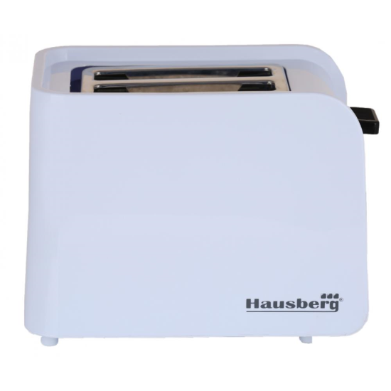Prajitor de paine Hausberg HB-195NG, 750 W, 2 felii, functie decongelare, functie reincalzire, 6 trepte putere, alb/negru
